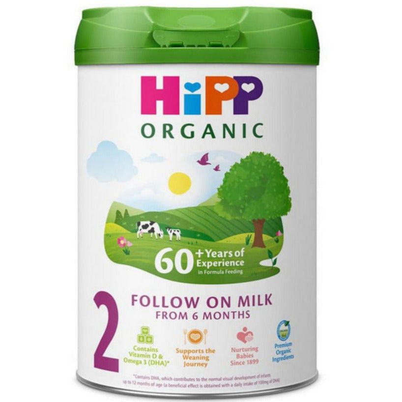 HiPP UK Organic Follow On Milk (Stage 2) infant formula with premium organic ingredients for babies from 6 months old