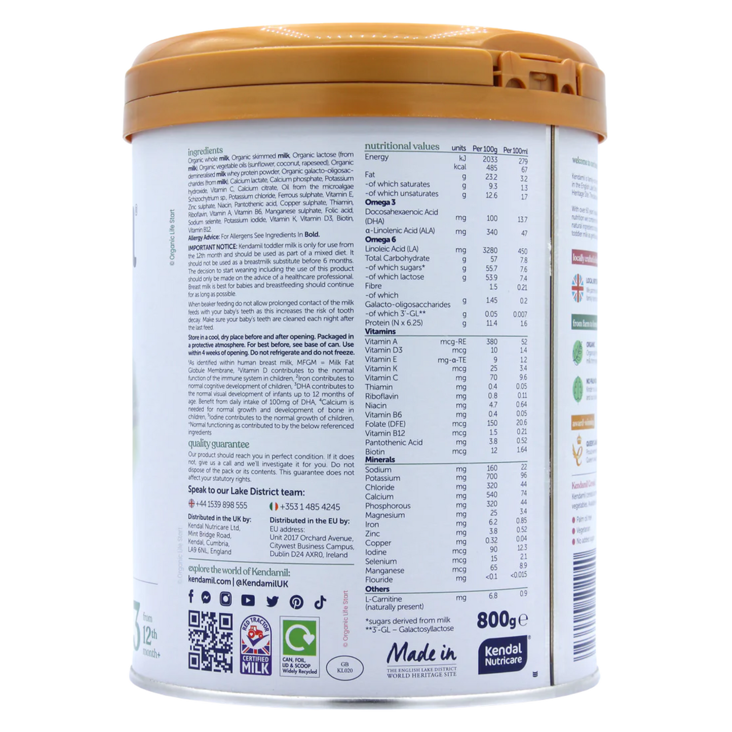 Kendamil Bio-Kleinkindmilch (Stufe 3)