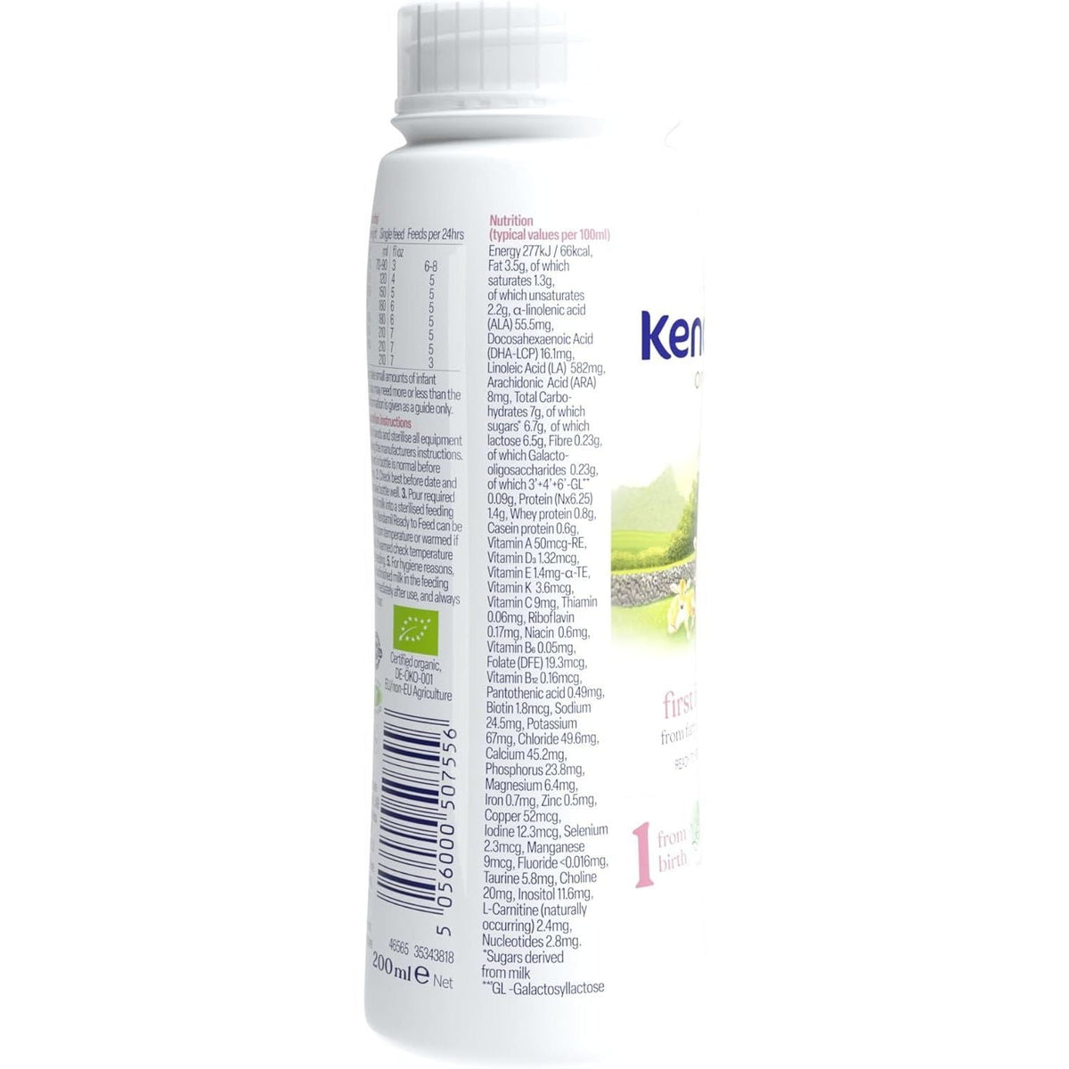 Kendamil Organic Infant Milk Ready to Feed (Stage 1) 200ml x 36 pack