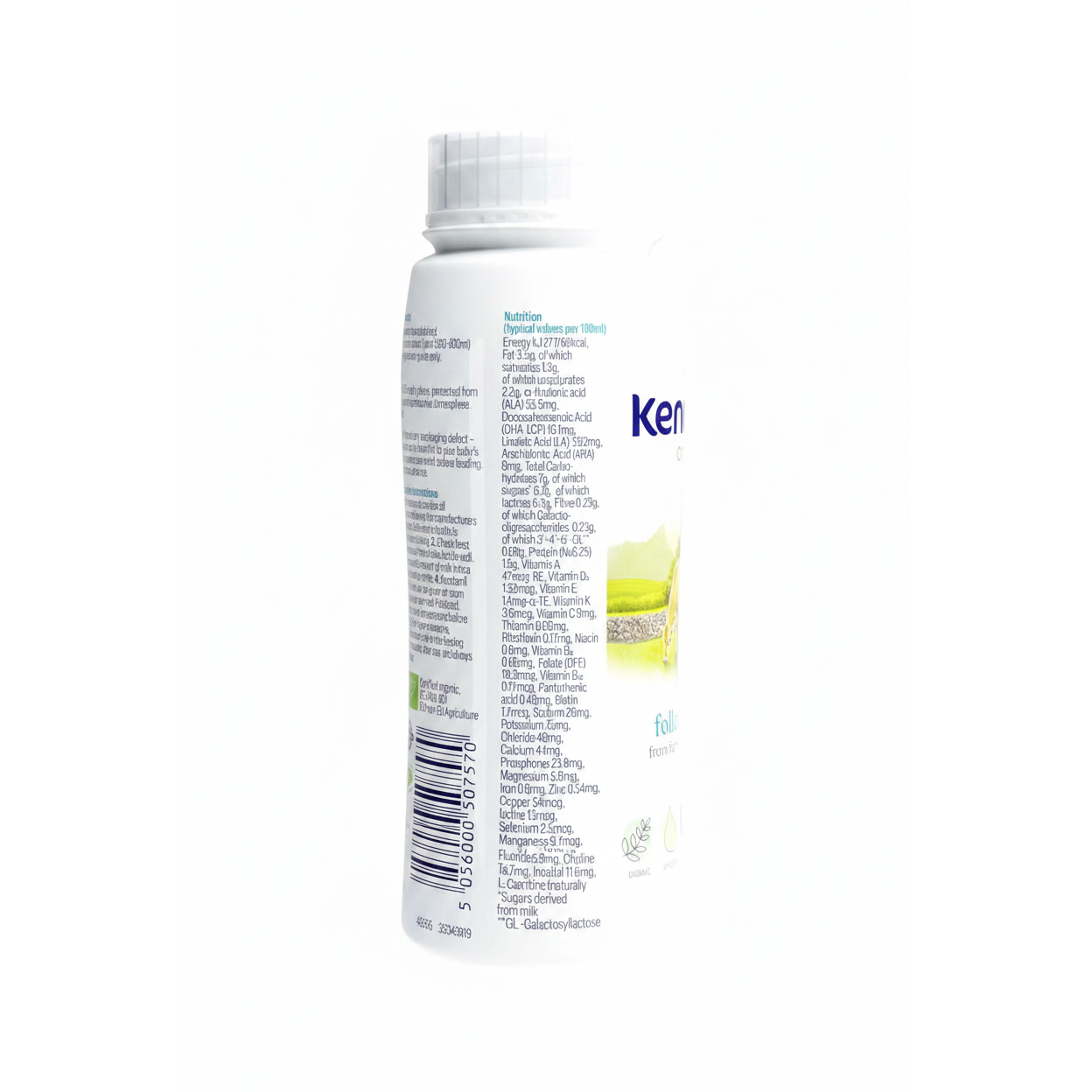 Kendamil Organic Follow On Milk nutrition panel