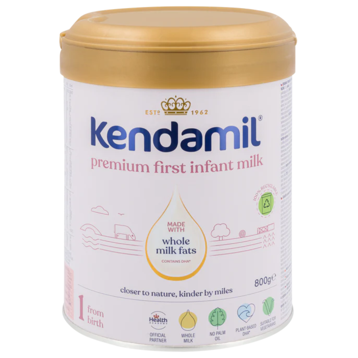 Kendamil Premium Stage 1 Infant Formula 800g