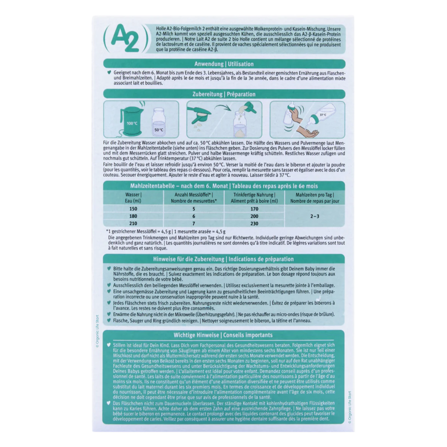 Product label with text and icons on a white background