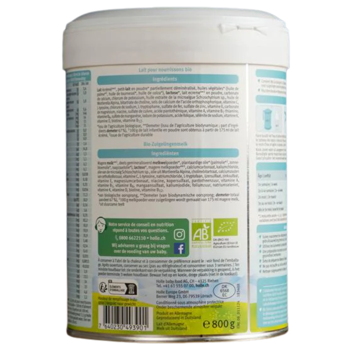 Holle Cow Dutch Organic Milk Formula (Stage 1)