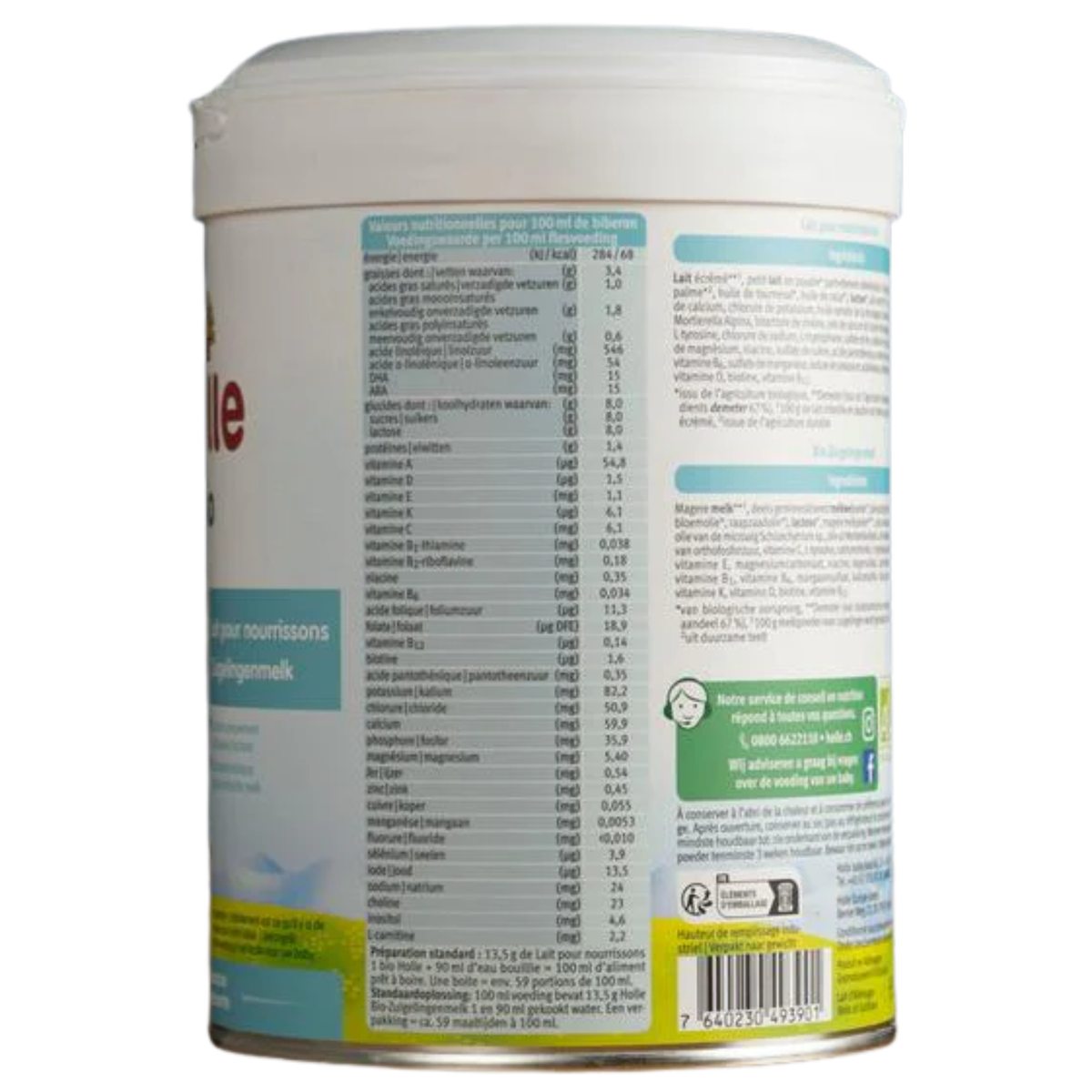 Holle Cow Dutch Organic Milk Formula (Stage 1)
