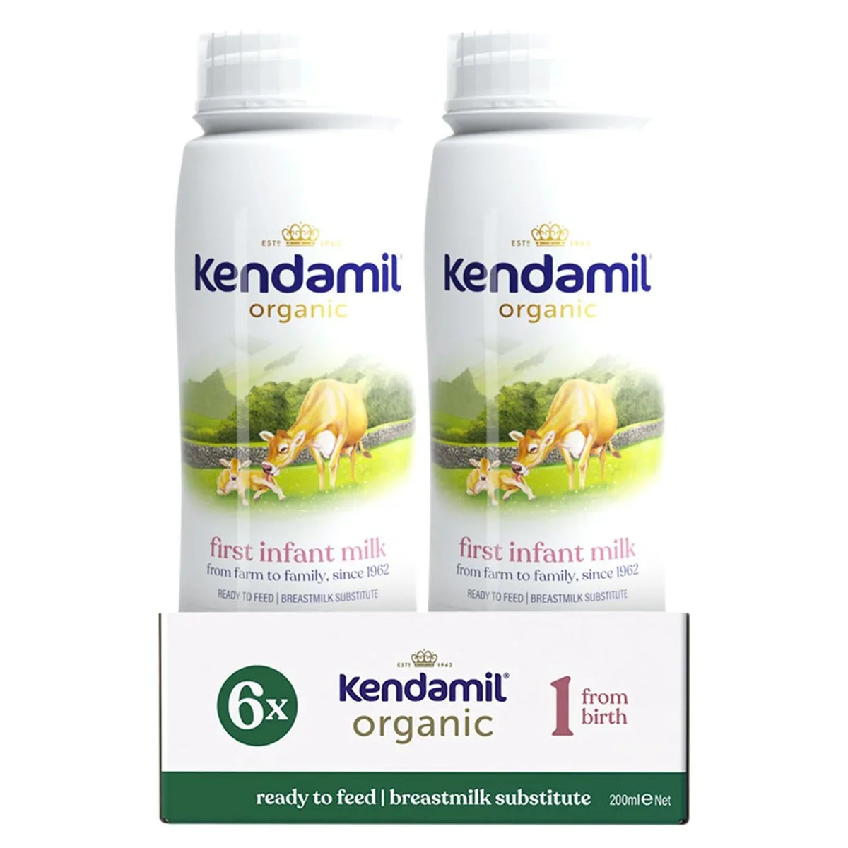 Kendamil Organic Infant Milk Ready to Feed (Stage 1) 200ml x 36 pack