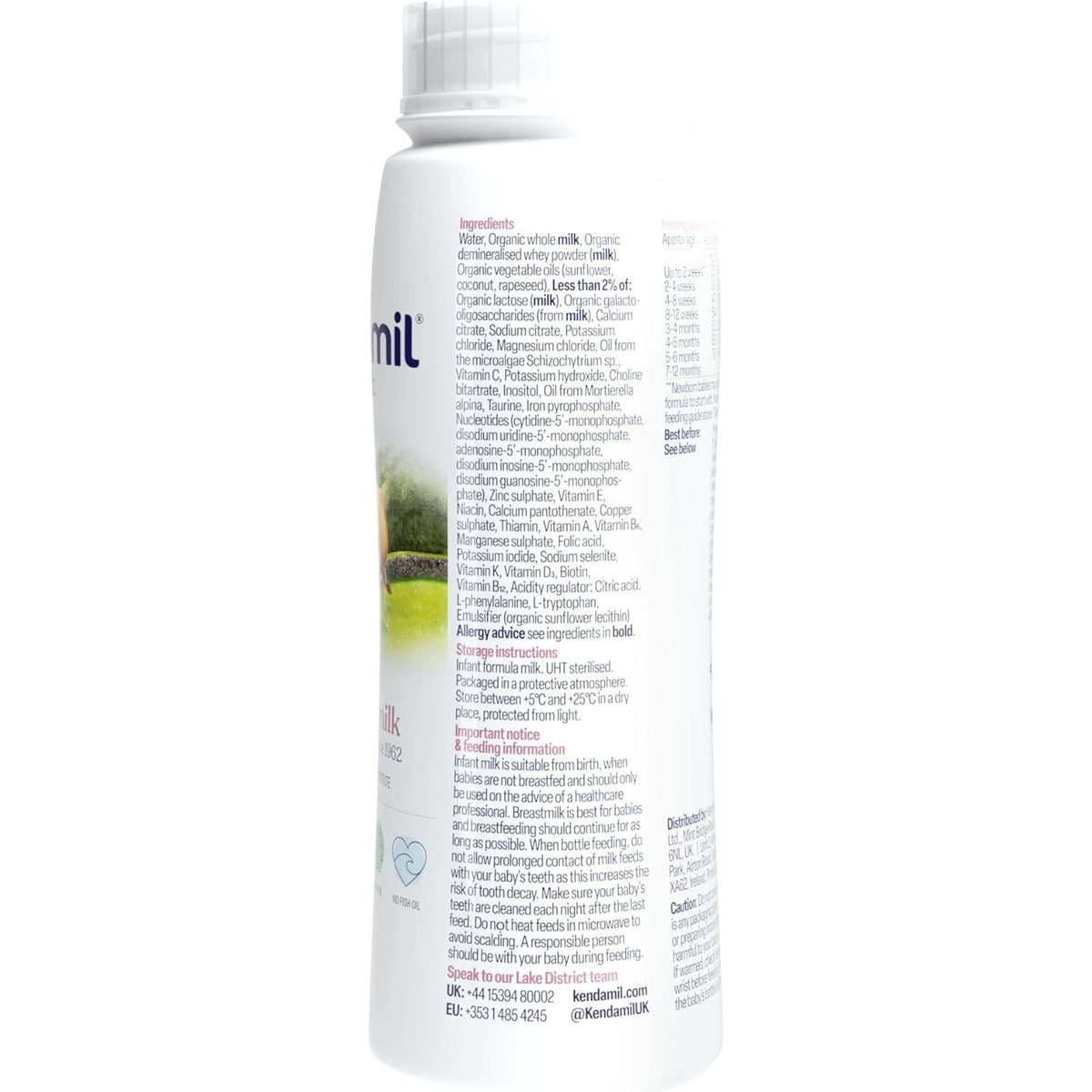 Kendamil Organic Infant Milk Ready to Feed (Stage 1) 200ml x 36 pack