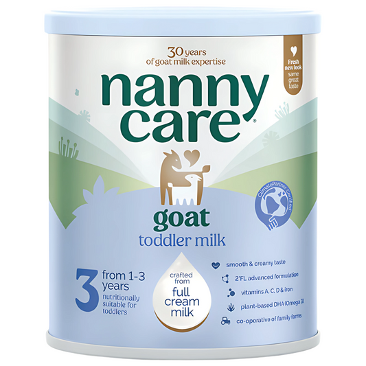 NANNYcare Stage 3 Goat Milk Toddler Formula 900g tin for babies 12 months to 3 years
