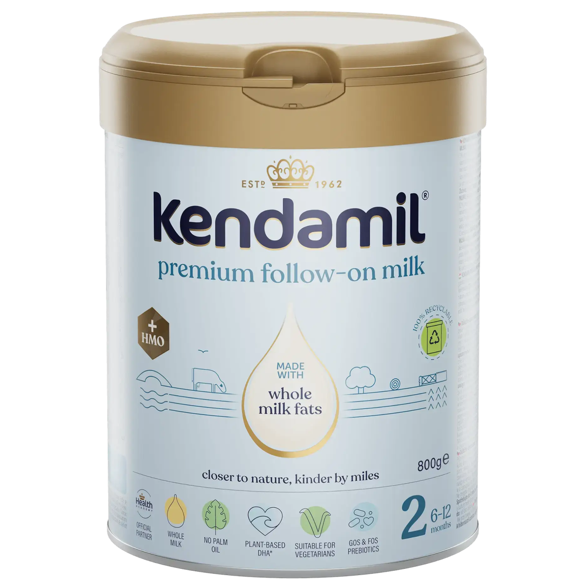 Kendamil Premium Stage 2 HMO+ Follow-On Milk 800g