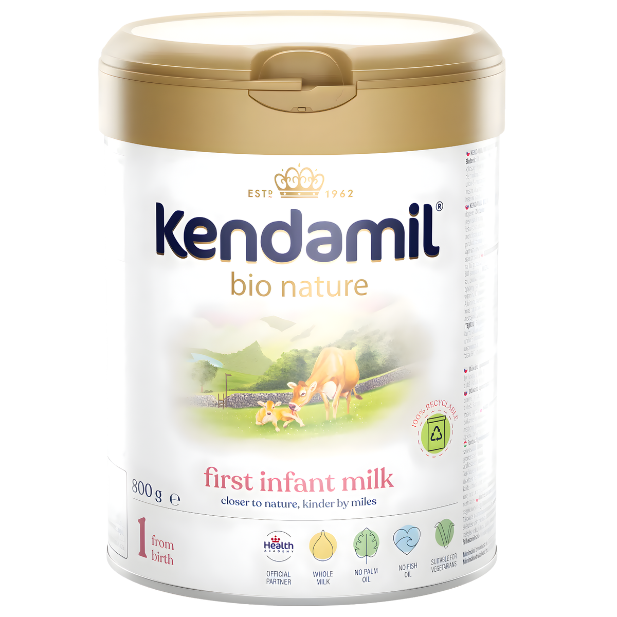 Kendamil BIO Nature Stage 1 Organic Infant Formula 800g
