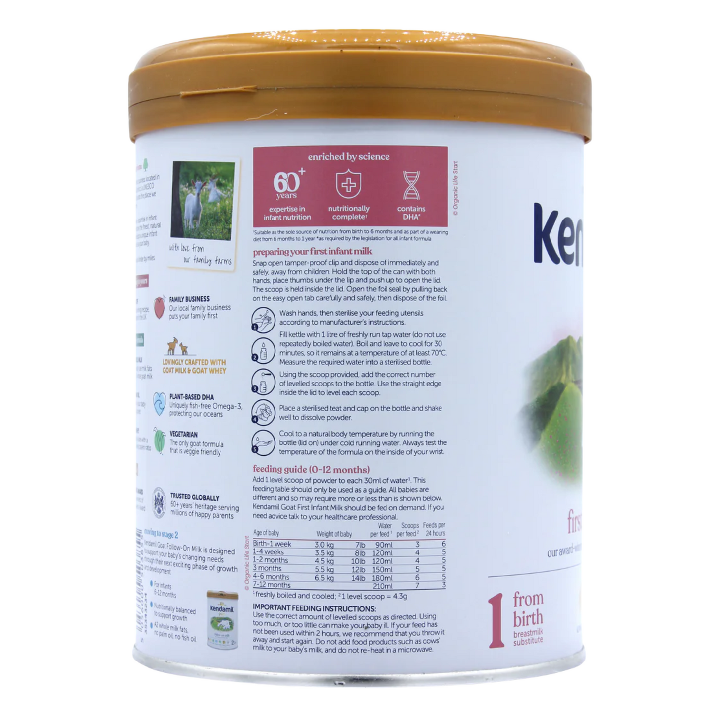 Kendamil Goat Milk Formula (Stage 1)