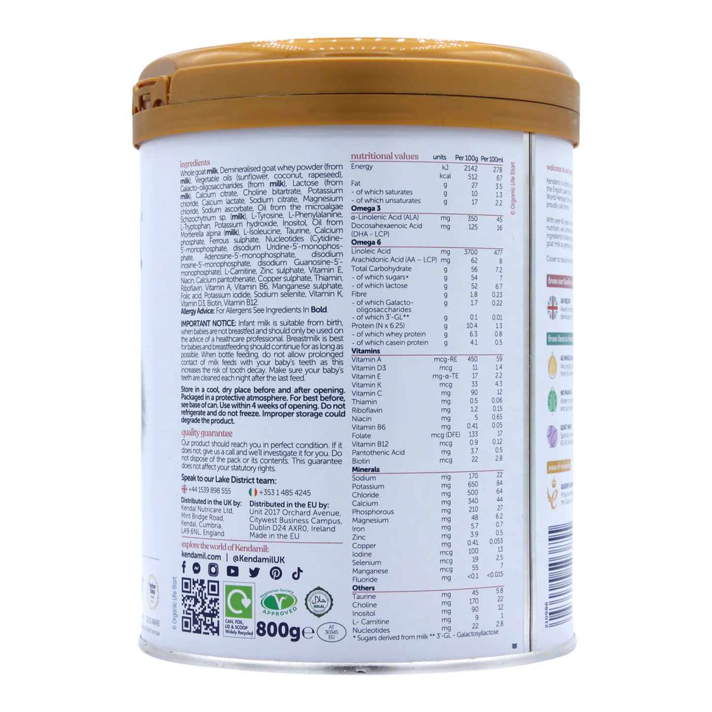 Kendamil Goat Milk Formula (Stage 1)